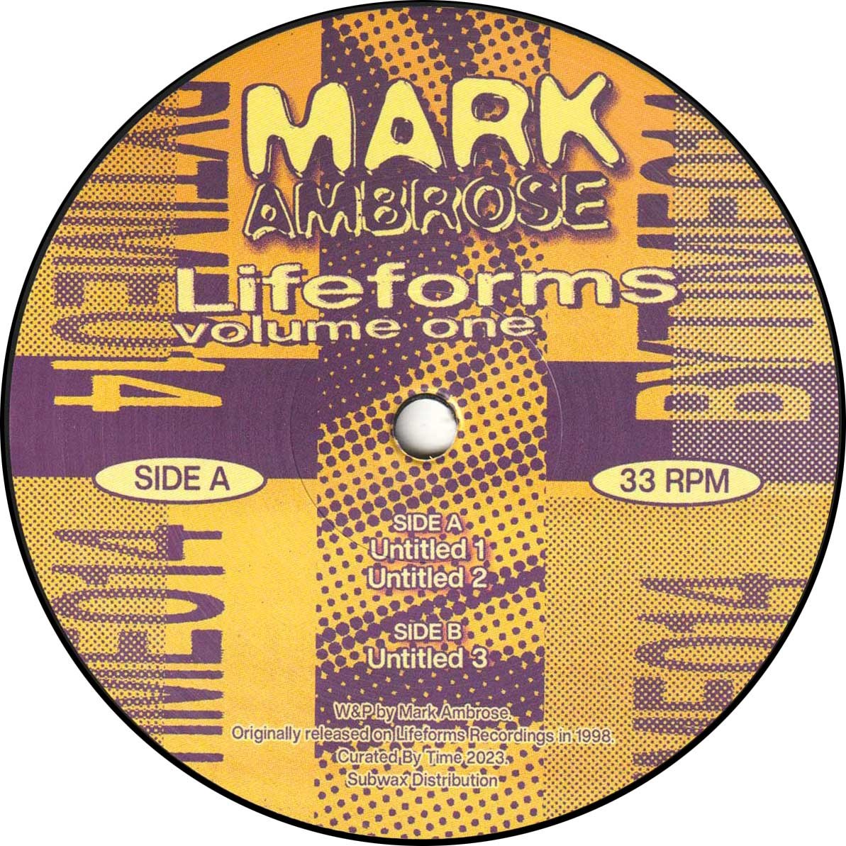 Mark Ambrose — Lifeforms Volume One (2026 Repress) artwork